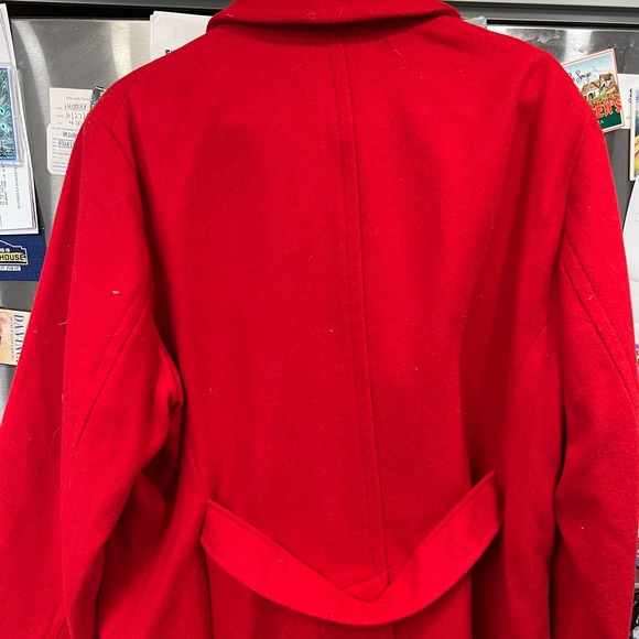 Old Navy Red Pea Coat - Picture 1 of 4